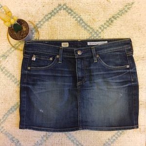 Adriano Goldshmeid Jean Mini Skirt